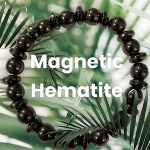 Magnetic Hematite Stretch Bracelet, Various Sizes, Unisex